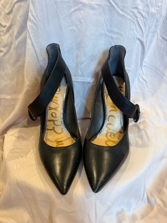 Sam Edelman Shoes - Sam Edelman Black Stiletto Leather 4" Heels
